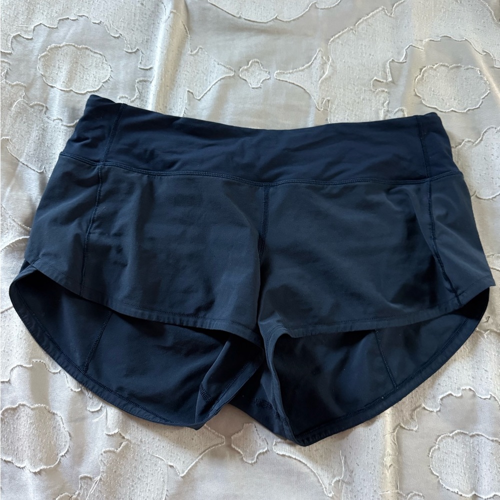 SOLD on another app - Lululemon True Navy Speed Up Shorts Size 6 2.5”